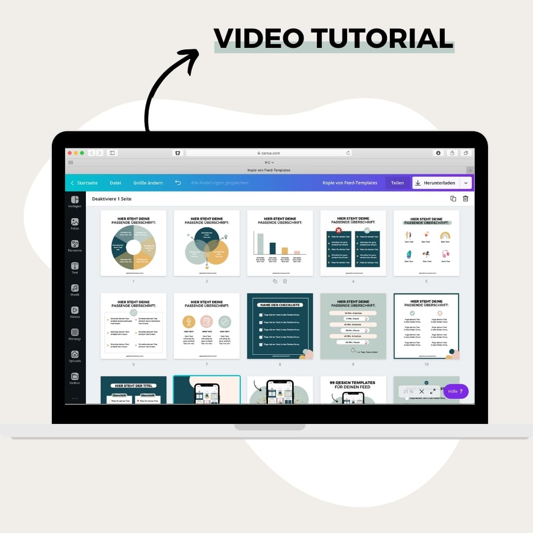 99 Design Vorlagen Infografiken Tutorial Hilfreiche Video-Anleitung