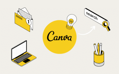 Schöne CANVA Elemente finden: 27 Suchbegriffe + Design Beispiele