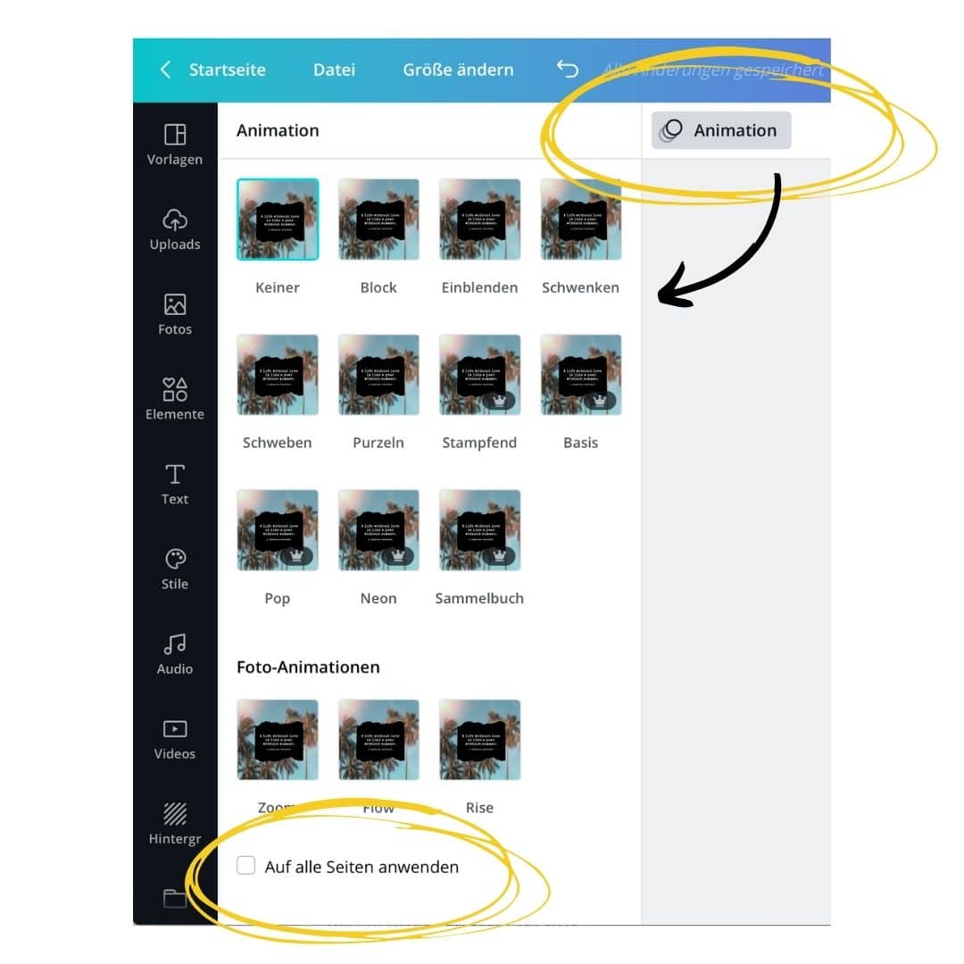Canva Tipp: Design animieren