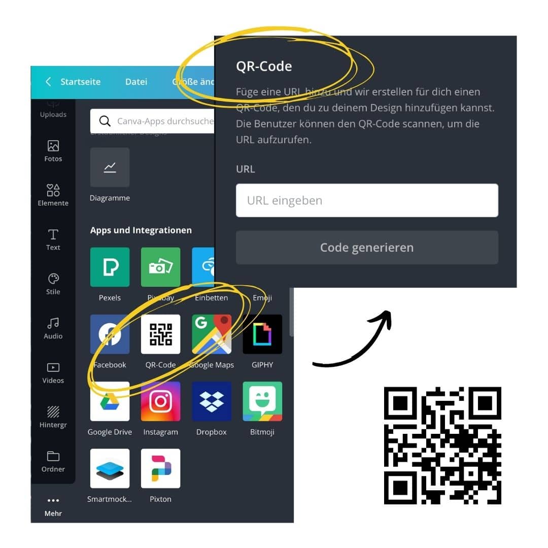 QR Code in Canva erstellen