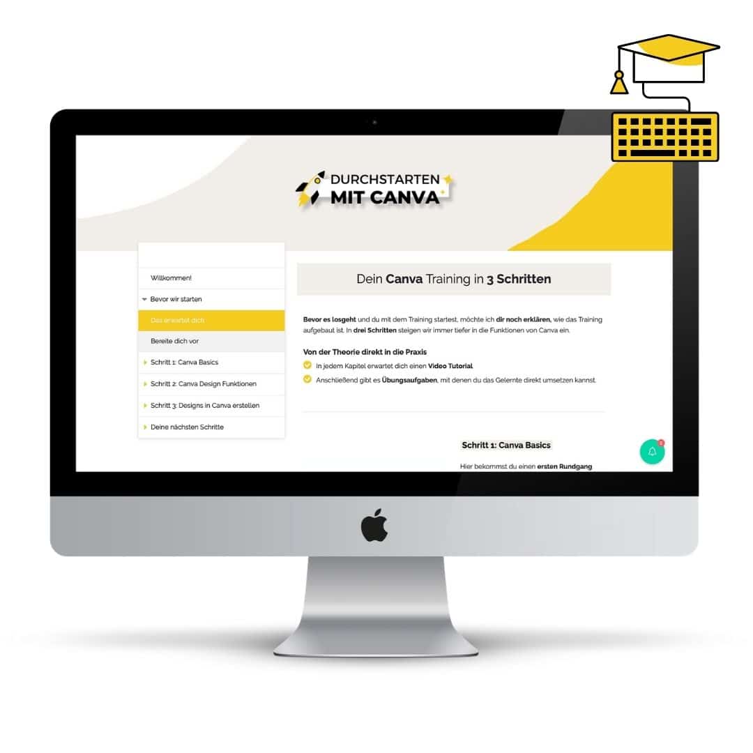Onlinekurs-Design mit Canva