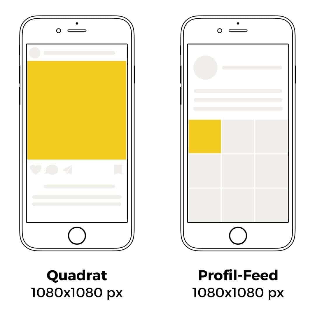 Instagram Post Größe Qudarat und Profil-Feed