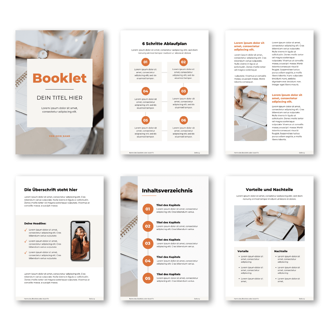 Design Vorlagen PDF Booklet in Canva 2 Pimp dein Profil Kurs